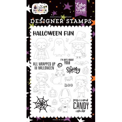 Echo Park I Love Halloween Clear Stamps - Too Cute To Spook